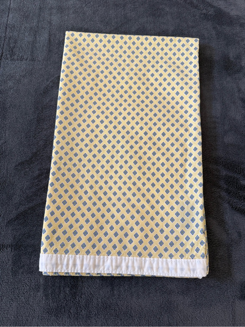 Vintage Ralph Lauren Home Yellow Foulard Cotton Pillow Sham 1pcs
